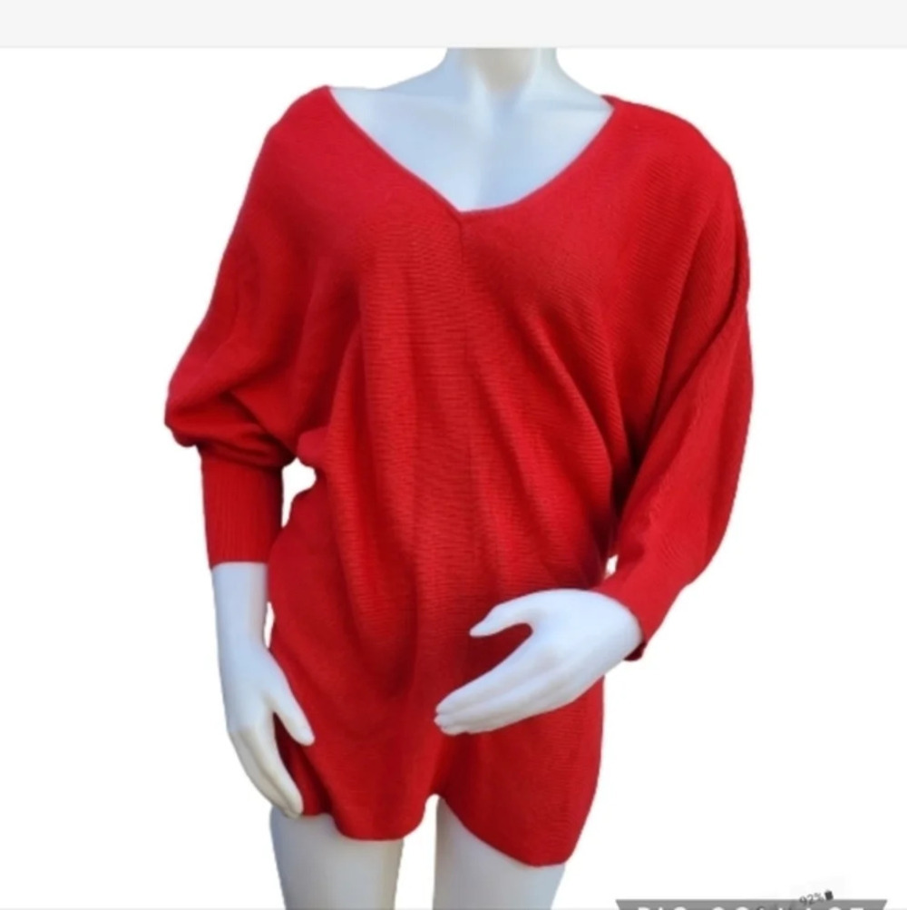 Ellen Tracy Retro Dolman Sleeve sweater L